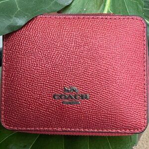 COACH Travel Jewelry Case - Red Vintage